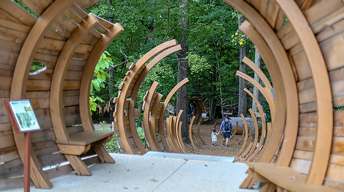 The Alice H. Richards Children’s Garden at the State Botanical Garden of Georgia has themed gardens, edible landscapes, and garden plots. | Photo courtesy State Botanical Garden of Georgia