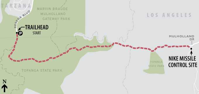 Topanga walking route