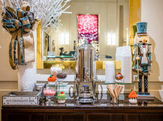 Hot chocolate bar at the Beverly Wilshire.