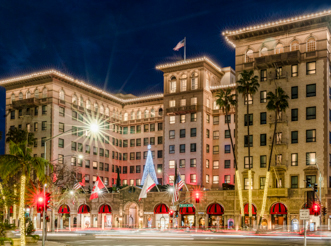 Exterior of the Beverly Wilshire.