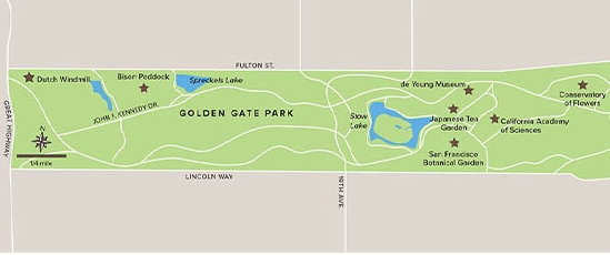 Golden Gate Park map
