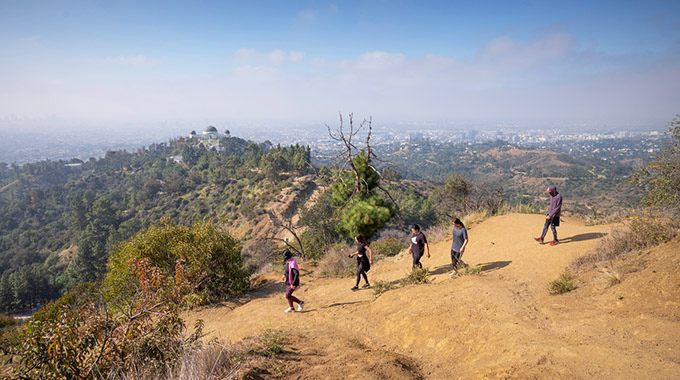 The North Trail, which leads to the summit of Mount Hollywood