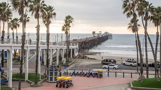 At 1,954 feet, the pier in Oceanside is one of the longest on the West Coast. | Photo by 