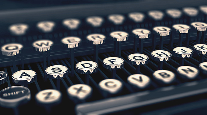 Typewriter keys