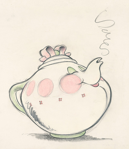 Chris Sanders' Mrs. Potts concept art