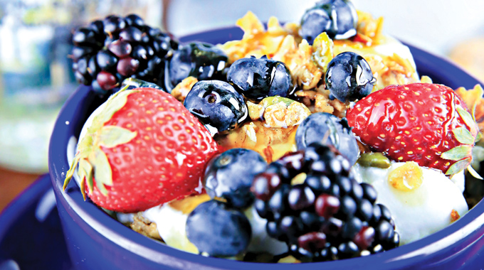 a parfait at the Baker's Table