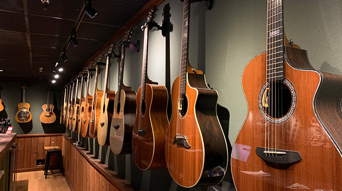 Boutique guitar shop Lost Chord Guitars is also a live-music venue.  | Photo by Chris Pelonis 