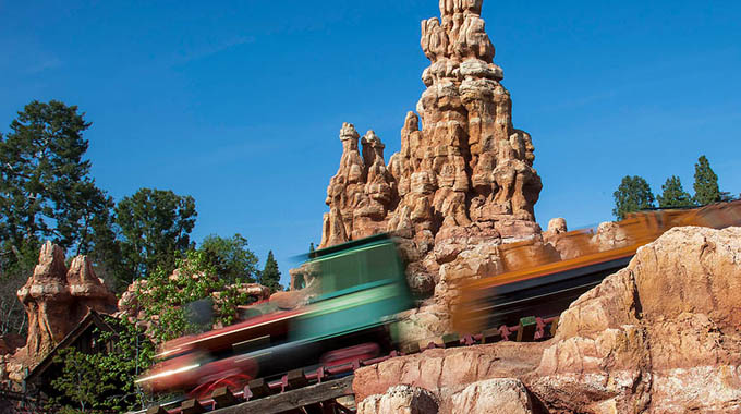 Big Thunder Mountain Railroad roller coaster.