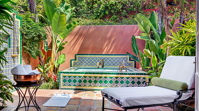 A private grotto at the Rancho Valencia Resort and Spa | Photo courtesy Rancho Valencia Resort and Spa