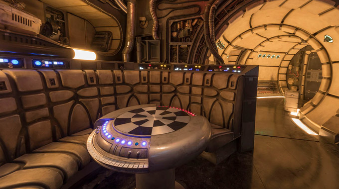 Photo of the Chess Room on the Millennium Falcon | Courtesy Disney Parks