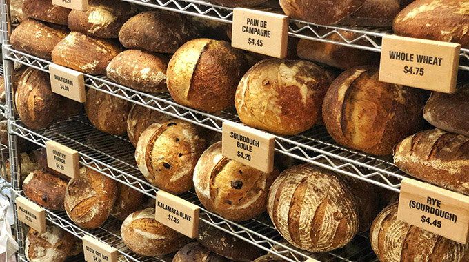 Loaves of bread are handcrafted daily at WheatFields Bakery. | Photo courtesy WheatFields Bakery