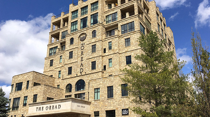 The Oread Hotel has a rooftop terrace where guests can enjoy alfresco dining. | Photo by Lisa Waterman Gray