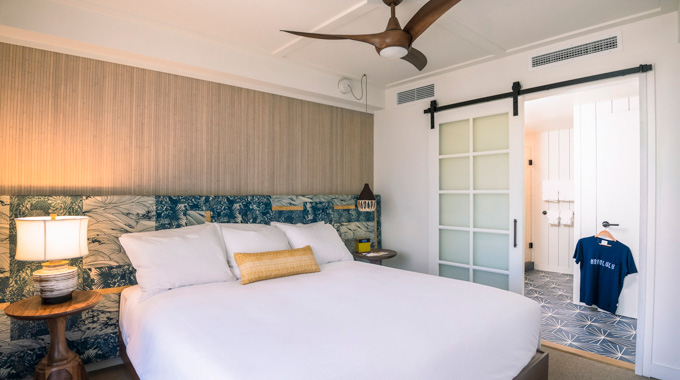 Guest room at Surfjack Hotel & Swim Club