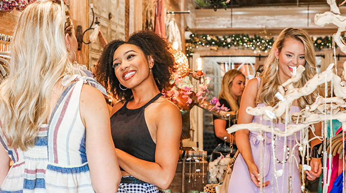 Shoppers at Antique Alley