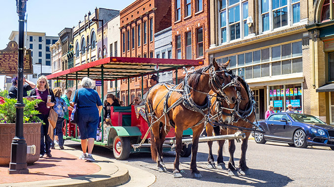 Paducah, Kentucky horse-drawn trolley