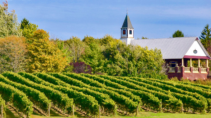 Visitors to South River Vineyard are invited to sip their wine while wandering the beautiful grounds. | Photo by Gina DeCaprio Vercesi