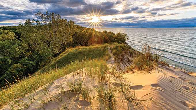 Sunset at Indiana Dunes National Park