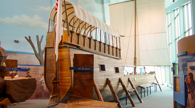 Replica of Lewis and Clark's keelboat