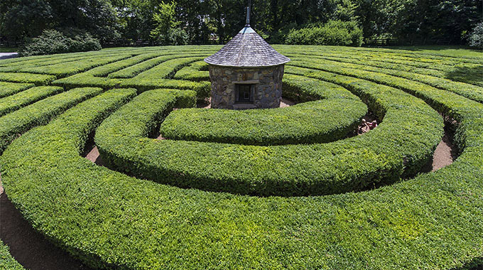 Follow the Harmonist Labyrinth to find serenity and peace. | Photo courtesy Indiana State Museum and Historic Sites