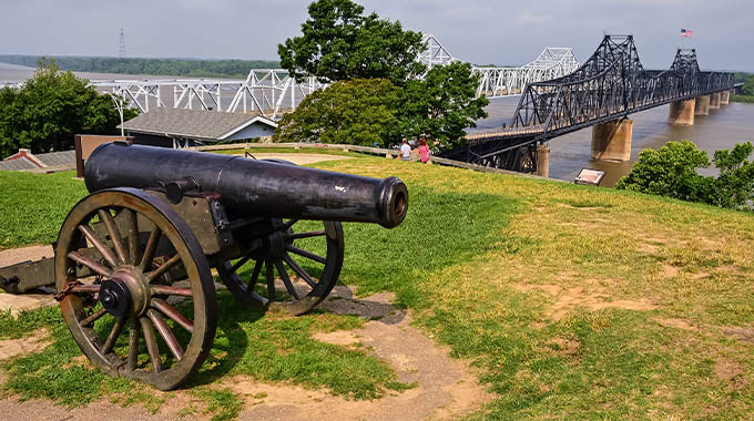 An old cannon from the Civil War