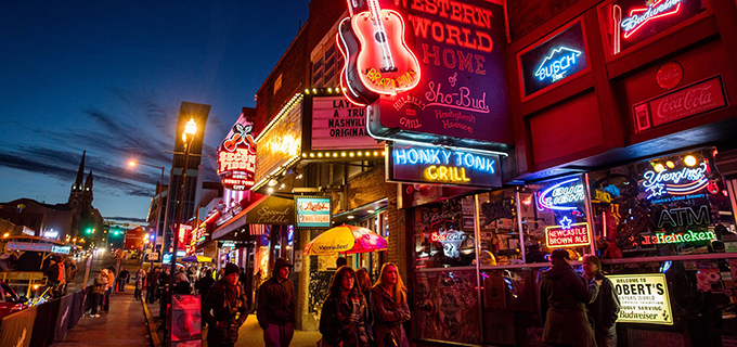 Outside Robert's Western World in Nashville, Tennessee. | Photo courtesy Robert's Western World