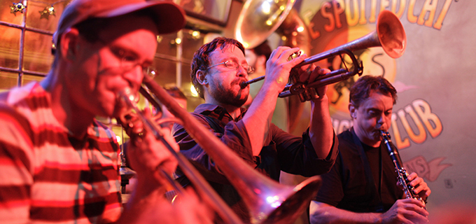 Performers at The Spotted Cat Music Club in New Orleans. |  Photo by Chris Granger / Courtesy New Orleans Convention and Visitors Bureau