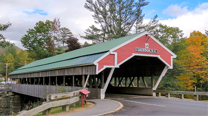 You’ll know you’re in Jackson, New Hampshire, when you see the Honeymoon Bridge. | Photo by Larry Myhre