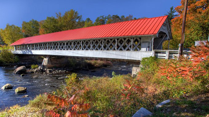 The Ashuelot Covered Bridge in Winchester, New Hampshire M92KH2 
