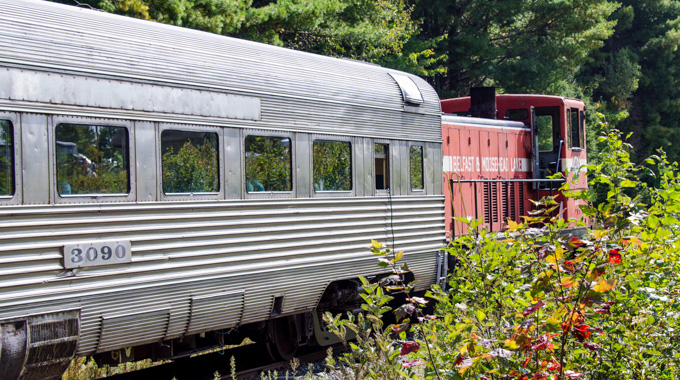 The Belfast & moosehead Lake Railroad has operated for more than 150 years. | Photo by Jennifer Booher/Alamy Stock Photo