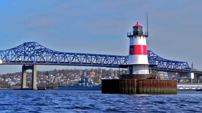 Anyone looking to live the true life of a lightkeeper should spend a night in Massachusetts at this offshore lighthouse on the Taunton River. | Photo by Kevin Ferias