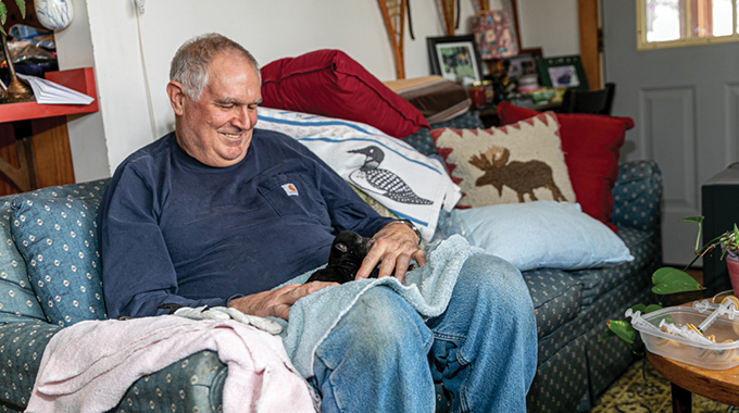 Benjamin Kilham operates the nonprofit Kilham Bear Center at his home in the backwoods of Lyme, New Hampshire. | Photo by Frank Easton