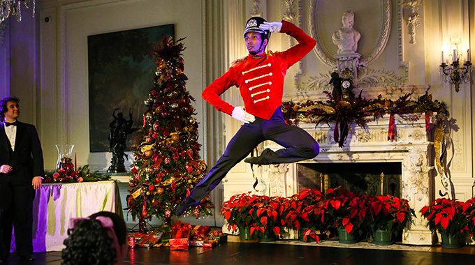 A highlight of the season is performances of "The Nutcracker" staged in the opulent rooms of Rosecliff mansion.