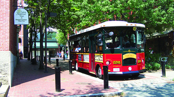 The Salem Trolley. | Photo by Kishgraphics / Courtesy Destination Salem