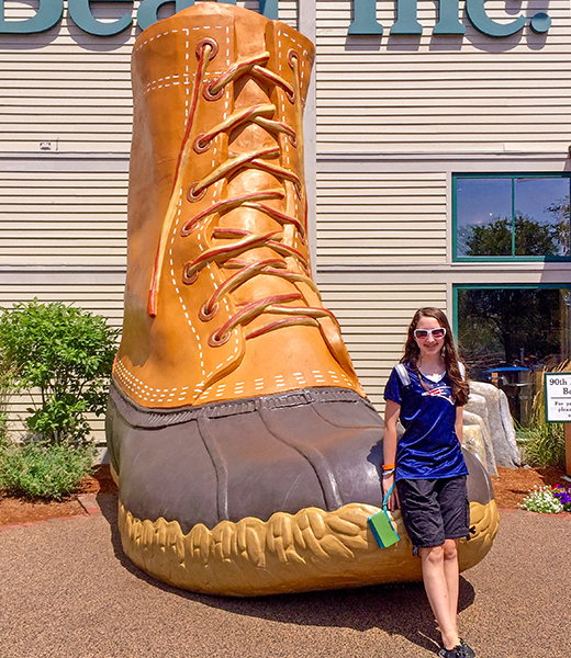The big boot at the LLBean store in Freeport, Maine
