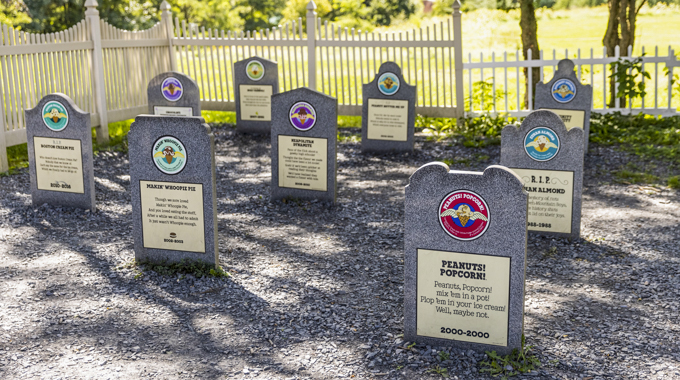 Mourn the dearly departed at Ben & Jerry's Flavor Graveyard. | Photo by Peter Cirilli