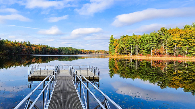 The Assabet River National Wildlife Refuge, established in 2000, has an expansive network of wetlands and vernal pools. | Photo Courtesy Kelsey Mackey/ U.S. Fish and Wildlife Service