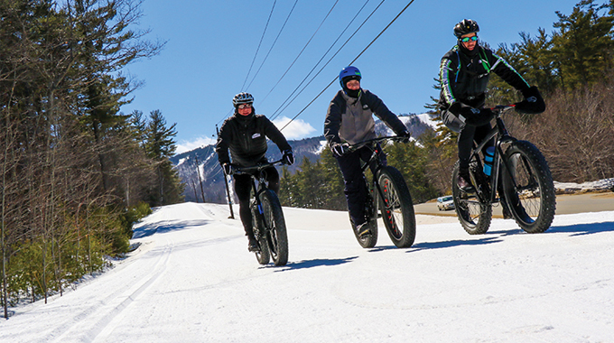 Bike riding at Gunstock Mountain Resort