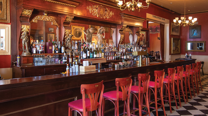 The barroom at Legal Tender Saloon & Eating House