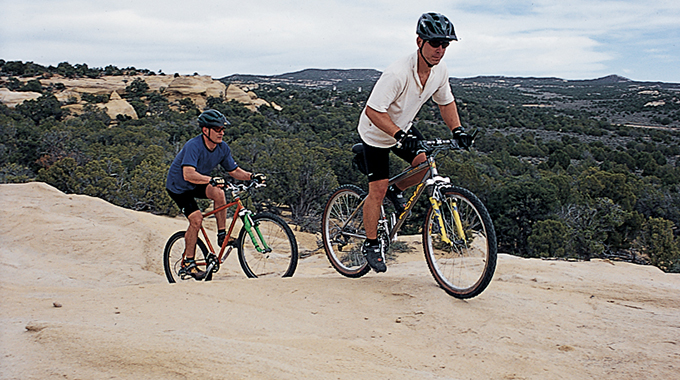 Named for a rumored UFO crash site in the area, the Alien Run Trail offers a fun variety of tracks that appeal to all skill levels. | Photo by Steve Larese