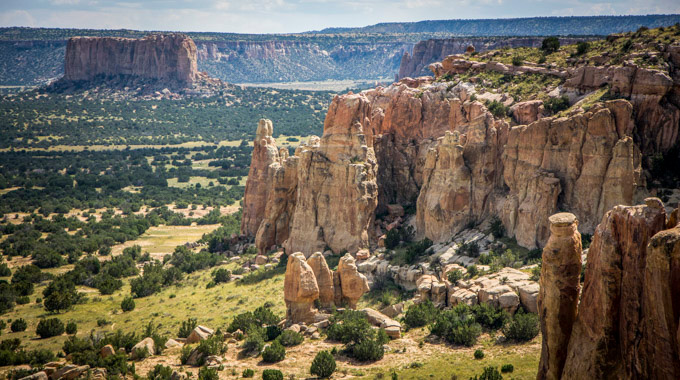 The Acoma landscape seen from Sky City Casino Hotel Acoma.