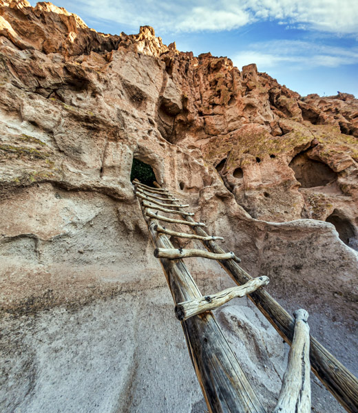 Ladder to the Ancient Puebloan Caves