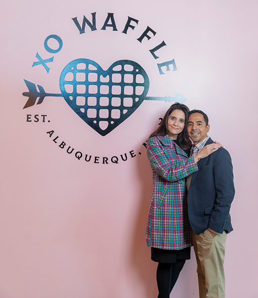 Cindy and Ray Campos, owners of XO Waffle. | Photo by Gabriella Marks