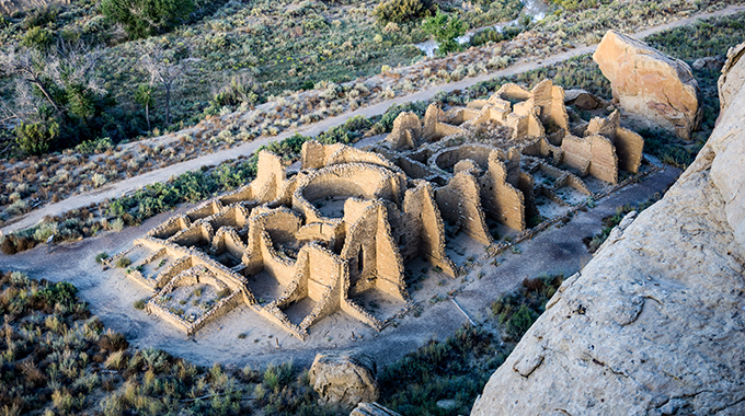 An overview of Kin Kletso at Chaco Culture National Historical Park. | Photo by ricktravel