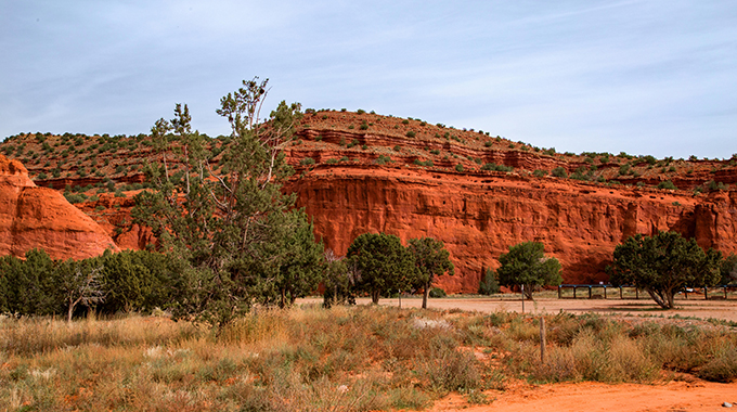 Hike up the Pueblo of Jemez's Red Rocks. | Photo by Neala McCarten/Alamy Stock Photo