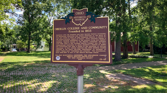Oberlin College Historical Marker
