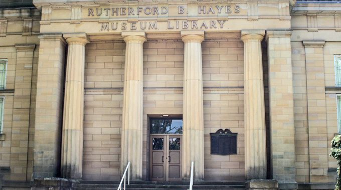 Exterior of the Rutherford B. Hayes’ Museum Library.