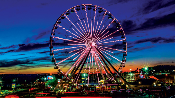 Relish great views of the Ozarks from atop the Branson Ferris Wheel. | Photo courtesy ExploreBranson.com