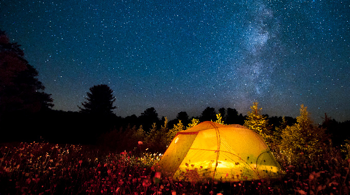 Campers at Cherry Springs State Park revere the resounding quiet and deep darkness that allow the stars to steal the show. | Photo by sinitar/stock.adobe.com 