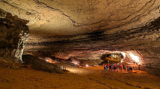 Mammoth Cave National Park offers the twin thrills of daytime cave exploration and nighttime constellation viewing. | Photo courtesy NPS Photo