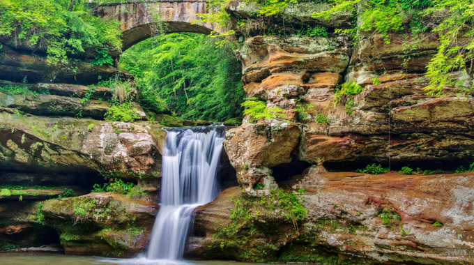 Waterfall in Hocking Hill State Park